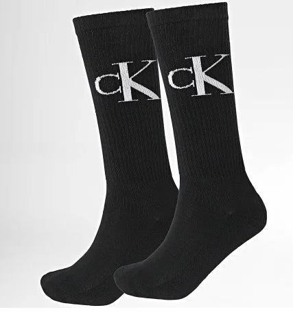 CALVIN KLEIN 701228802 CALZINI BI PACK NERO