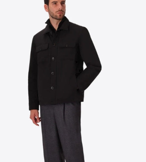 DISTRETTO12 Giacca Klimt in Nylon Tecnico Imbottito BLU SCURO