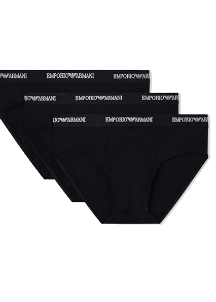 EMPORIO ARMANI SLIP TRI-PACK EM000258 AF14132 NERO