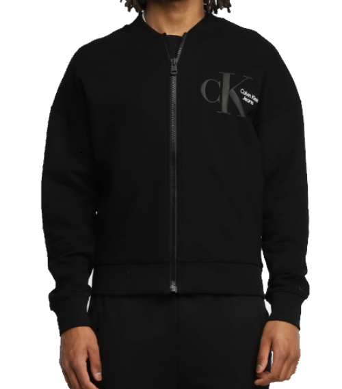 CALVIN KLEIN JEANS J30J320038 BEH FELPA BOMBER NERO