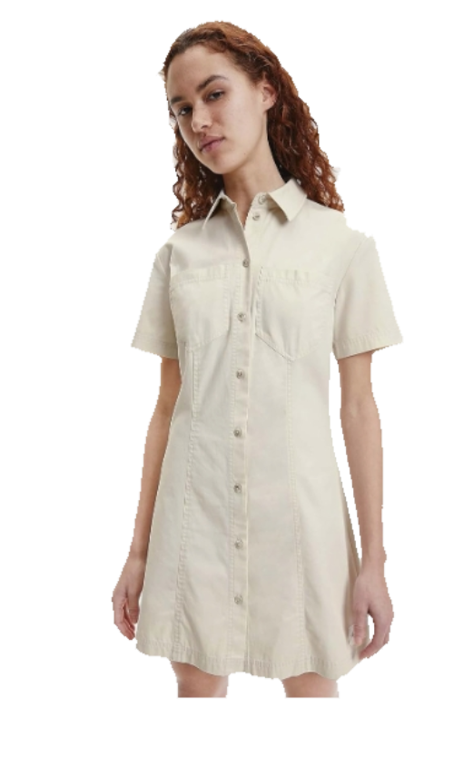 CALVIN KLEIN Vestito Donna ECRU' J20J218347