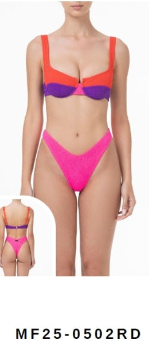 ME FUI MF25 0502 RD BIKINI FERRETTO MULTICOLORE TG L