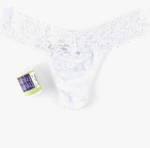HANKY PANKY 4911P WHITE LOW RISE THONG