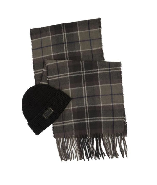 BARBOUR Set regalo berretto + sciarpa MGS0092 BK11
