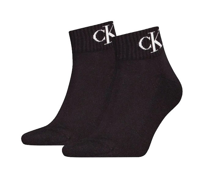 CALVIN KLEIN 701228805 CALZININI BI PACK NERO