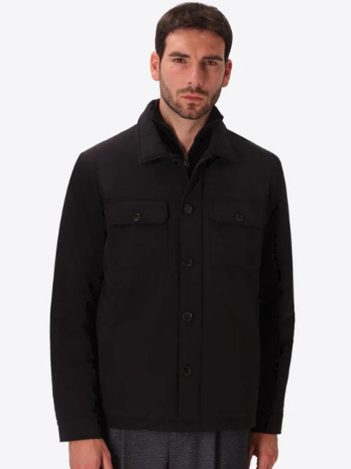 DISTRETTO12 Giacca Klimt in Nylon Tecnico Imbottito NERO