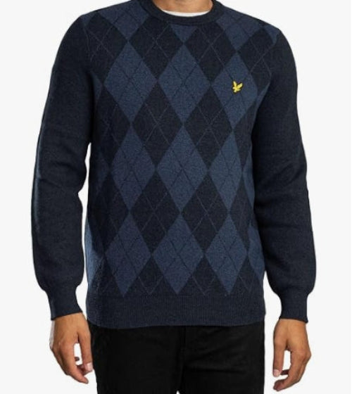 LYLE & SCOTT MAGLIONE ROMBI KN2517V BLU