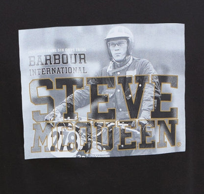 BARBOUR T SHIRT MTS1482 STEVE MCQUEEN NERO