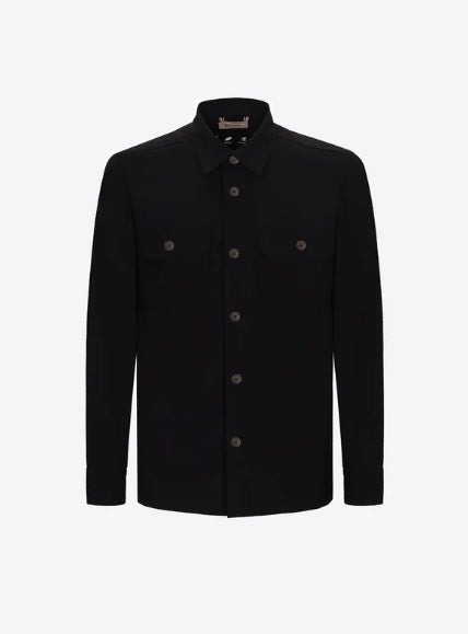 DISTRETTO 12 SHIRT JACKET ACTIVE NERO