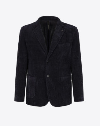 DISTRETTO12 JACKET TORINO VELLUTO COSTA BLU
