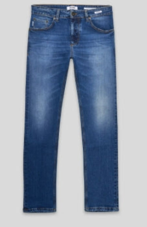 UNIFORM JEANS UOMO Barney Regular 49UNM0109 045 B2 BLUE DENIM