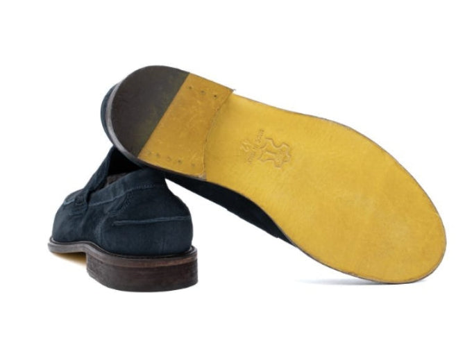 ANTICA CUOIERIA AMALFI NAVY BLU  MOCASSINO