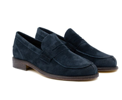 ANTICA CUOIERIA AMALFI NAVY BLU  MOCASSINO
