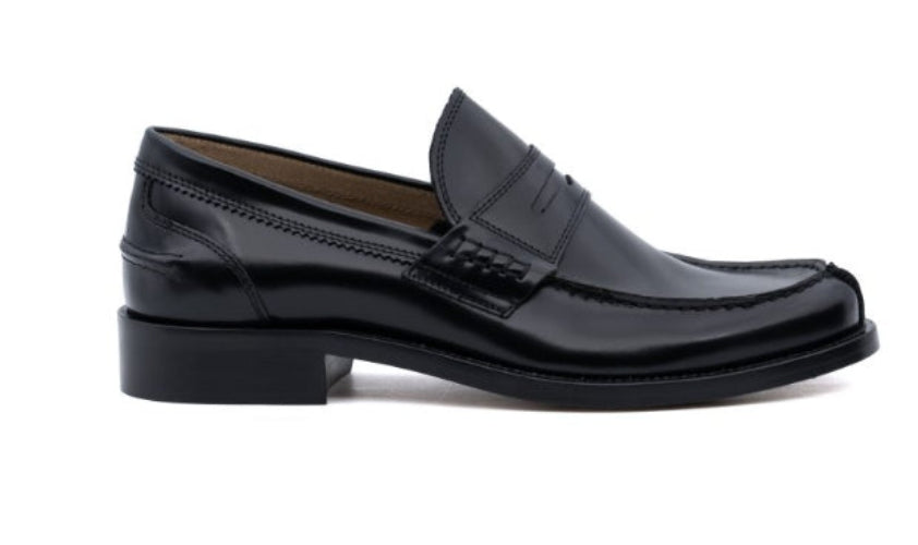 ANTICA CUOIERIA MOCASSINO  GLOSS NERO