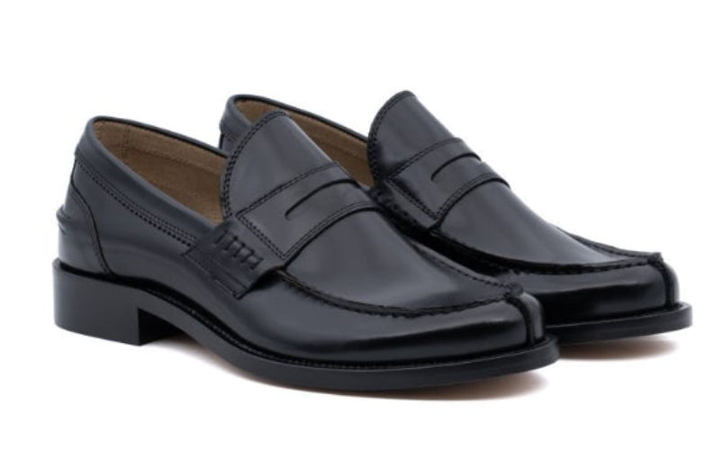 ANTICA CUOIERIA MOCASSINO  GLOSS NERO