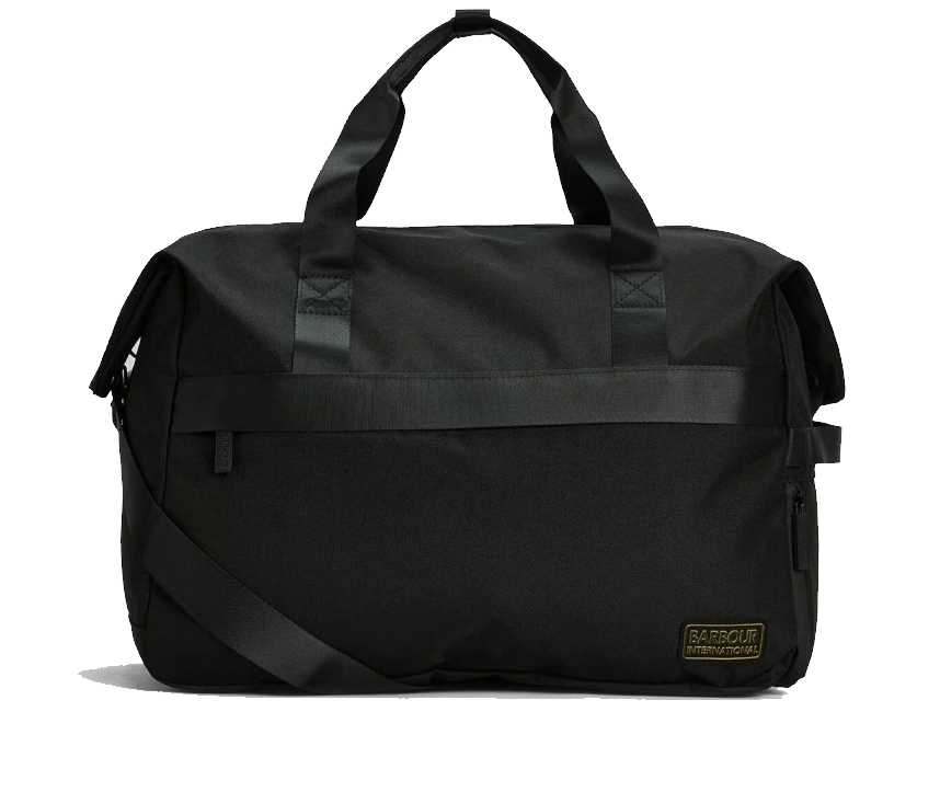 BARBOUR Borsone da palestra Knockhill NERO