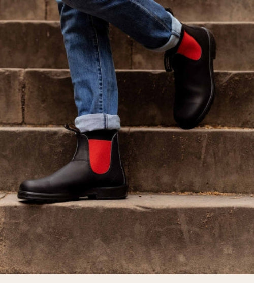 BLUNDSTONE 508 BLACK/RED