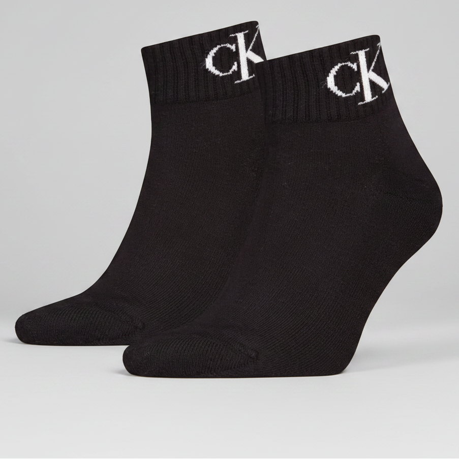CALVIN KLEIN 701228805 CALZINI BI PACK NERO