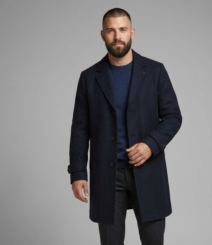 DISTRETTO12 CAPPOTTO UOMO COAT CARLOS BLU
