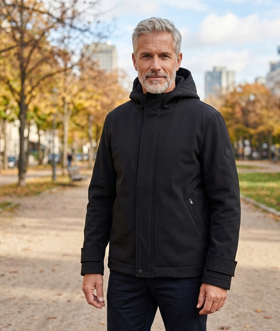 DISTRETTO12 HODDED JACKET W.H.P NERO