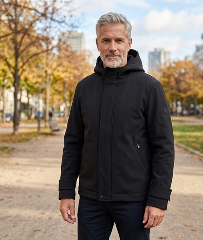 DISTRETTO12 HODDED JACKET W.H.P NERO