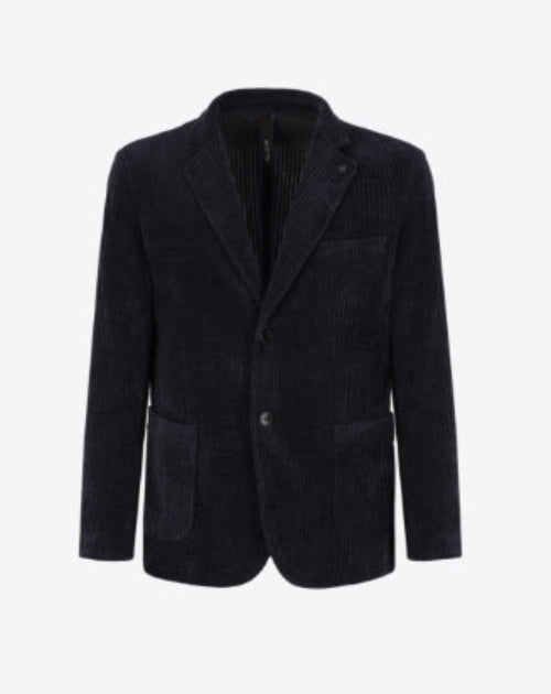 DISTRETTO12 JACKET TORINO VELLUTO COSTA BLU