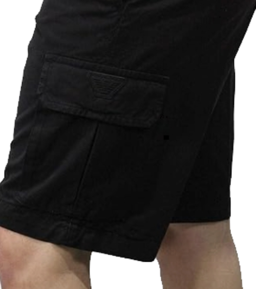 EMPORIO ARMANI BERMUDA CARGO TASCONI 211835 NERO