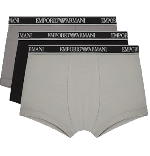 EMPORIO ARMANI BOXER TRIPACK EM000259 NERO E GRIGIO MC208