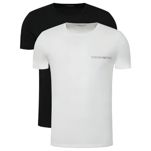 Emporio Armani Underwear. T SHIRT 2 pezzi EM00391 BIANCO E NERO