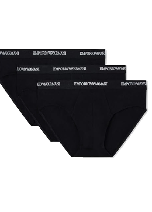 EMPORIO ARMANI SLIP TRI-PACK EM000258 AF14132 NERO