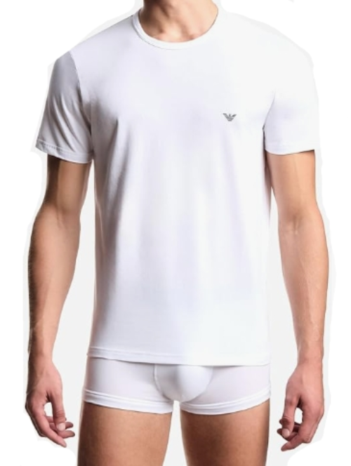 EMPORIO ARMANI T SHIRT BI PACK EM000391 BIANCO M0082