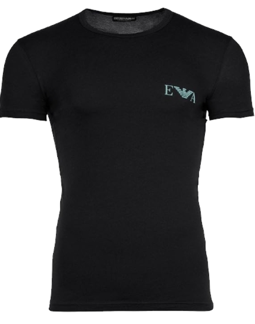 EMPORIO ARMANI T SHIRT BIPACK EM001849 NERO E GRI MEL MC499