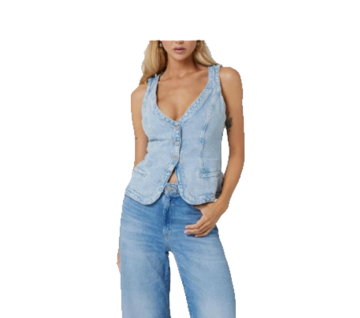 GUESS GILET JEANS W5GN89D5B96