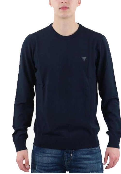 GUESS M4YR29Z3DM0 MAGLIONCINO UOMO LEGGERO BLU
