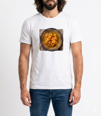 PATTERN PER BOLOGNA TSHIRT MEZZA MANICA COTONE TORTELLINI BIANCA