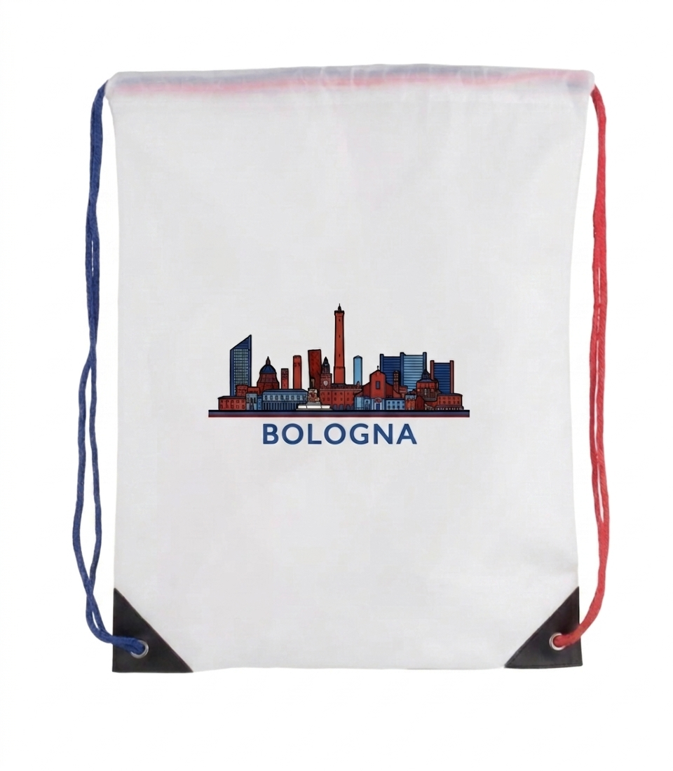 PATTERN PER BOLOGNA ZAINO NYLON SKYLINE BOLOGNA col BIANCO