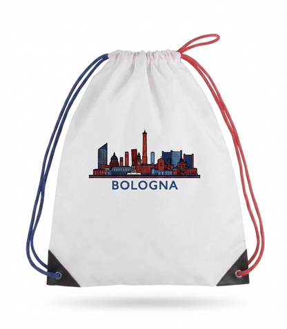 PATTERN PER BOLOGNA ZAINO NYLON SKYLINE BOLOGNA col BIANCO