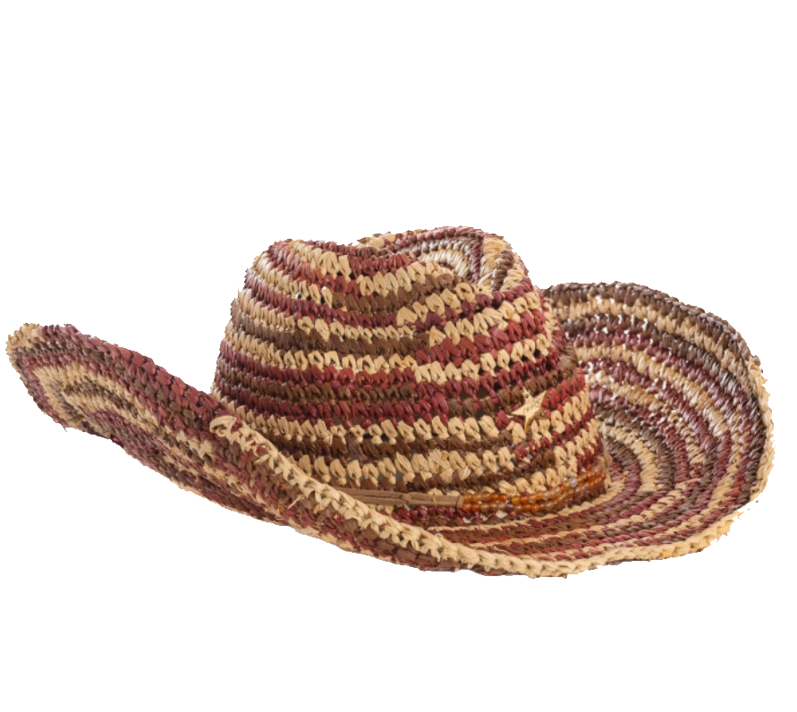 PIN UP STARS Cappello Cowboy TAGLIA UNICA RAFFIA PG500XCW