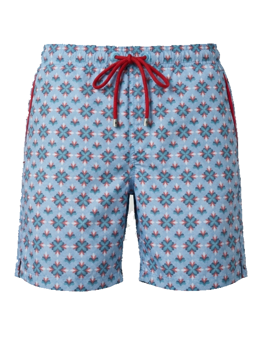 RED SOX APPEAL BOXER MARE FIORATO RF10140 V0363 AZZURRO