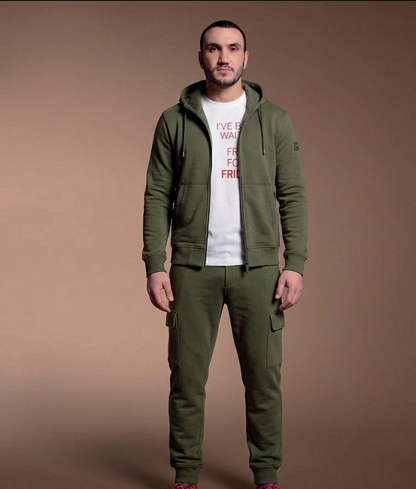 RED SOX APPEAL FELPA RF25123 CUCITURE TERMOSALDATE VERDE MILITARE