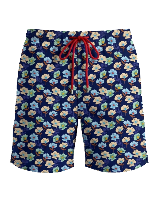 RED SOX APPEAL BOXER MARE FIORATO RF10146 V0011 BLU
