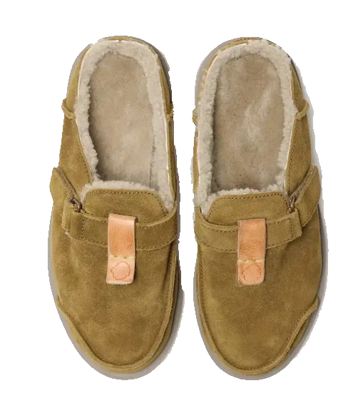 SATORISAN UWABAKI CLOG SUEDE MID BROWN
