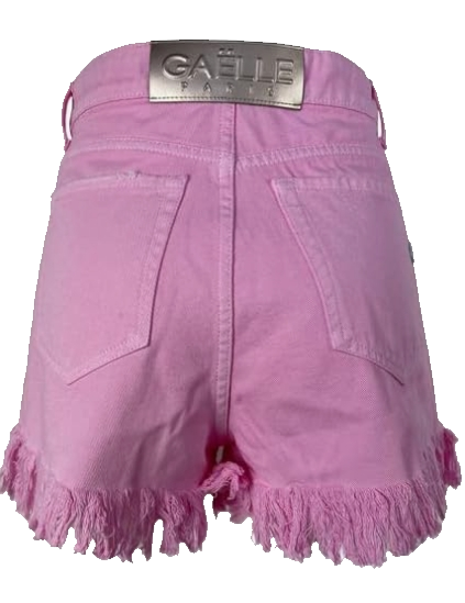 GAELLE GBD11768DSH Short in Denim Rosa
