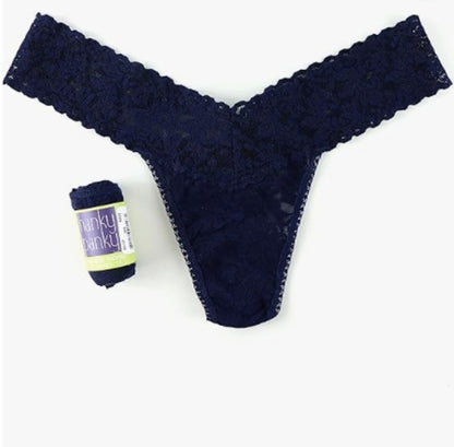 HANKY PANKY 4911P NAVY LOW RISE THONG